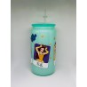 Vaso Verde Princesas Disney con Pitillo de Cristal