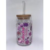 Promoción 2 Vasos de Cristal con Pitillo
