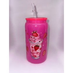 Promoción 2 Vasos de Cristal con Pitillo