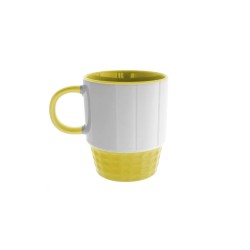 Taza Pin Up Amarilla Porcelana