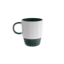 Taza Pin Up Verde Oscuro Porcelana