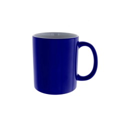 Taza Mágica Azul Oscuro Porcelana