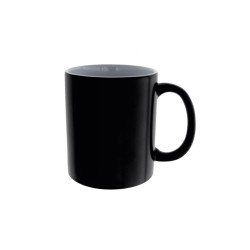 Taza Mágica Negra Porcelana