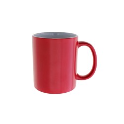 Taza Mágica Roja Porcelana