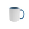 Taza Borde y Asa Azul Claro Porcelana