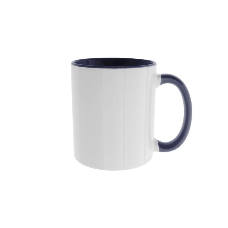 Taza Borde y Asa Azul Noche Porcelana