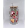 Vaso Transparente con Pitillo de Cristal